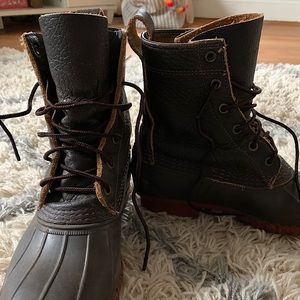 Women's L.L.Bean Boots, 8" Bison - Size 7
